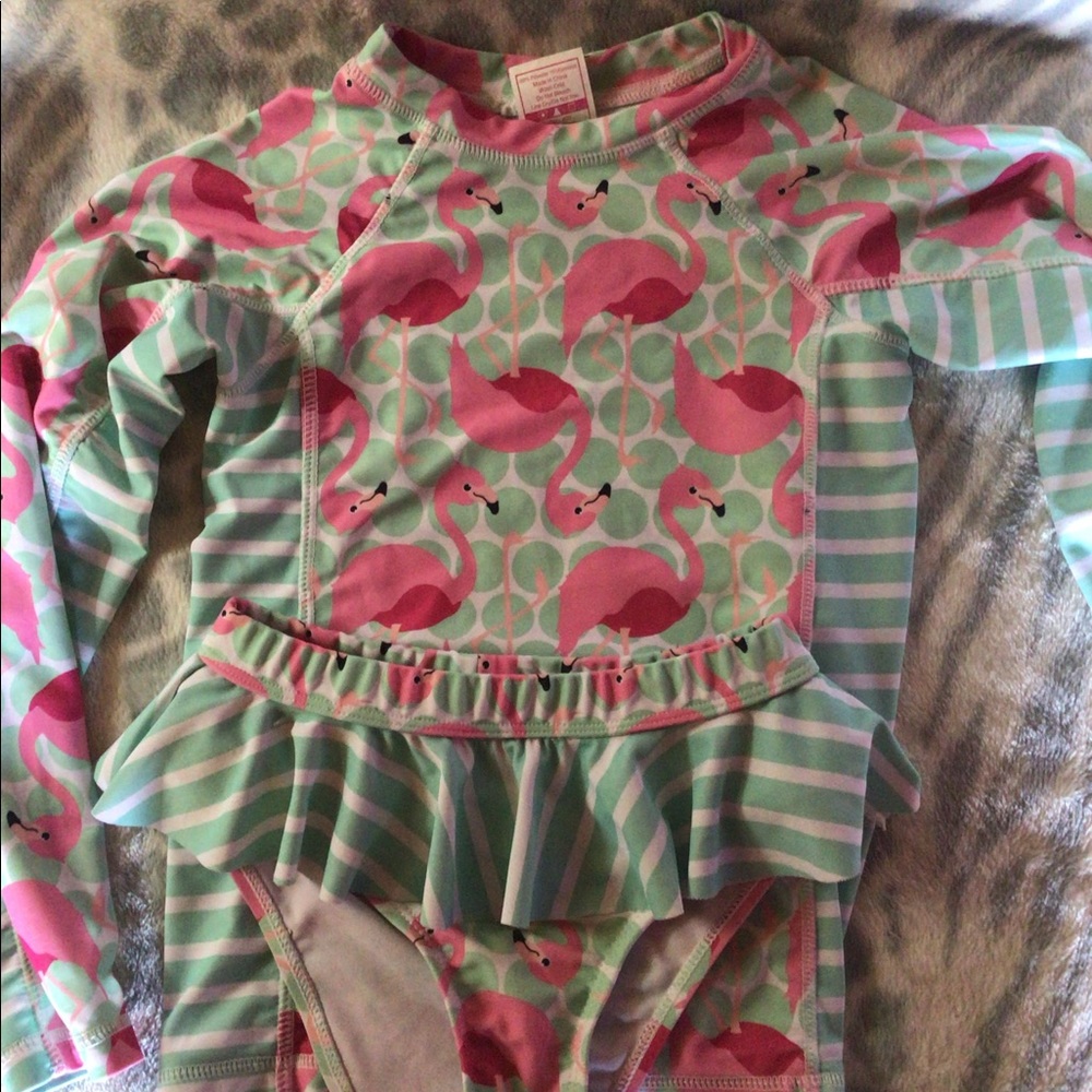 Ruffle Girl swimsuit size 8
